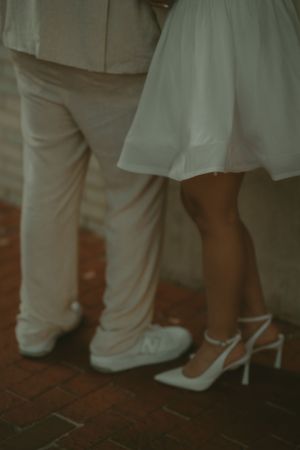 Fort Worth Texas engagement photographer with a city vibe and a retro feel. Vintage engagement session in Fort Worth
