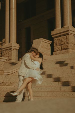 Fort Worth Texas engagement photographer with a city vibe and a retro feel. Vintage engagement session in Fort Worth