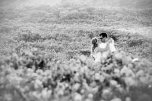 Black and white sequence showing movement across a textured surface.