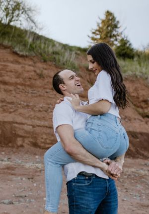 Engagement session at Blomidon Provincial Park, Annapolis Valley, Nova Scotia