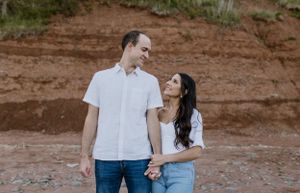 Engagement session at Blomidon Provincial Park, Annapolis Valley, Nova Scotia
