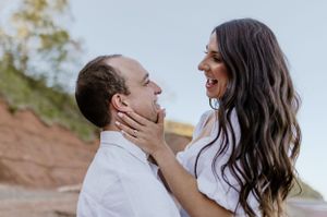 Engagement session at Blomidon Provincial Park, Annapolis Valley, Nova Scotia