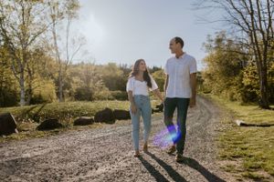 Engagement session at Blomidon Provincial Park, Annapolis Valley, Nova Scotia