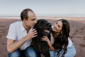 Engagement session at Blomidon Provincial Park, Annapolis Valley, Nova Scotia
