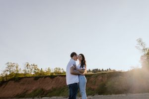 Engagement session at Blomidon Provincial Park, Annapolis Valley, Nova Scotia