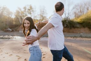 Engagement session at Blomidon Provincial Park, Annapolis Valley, Nova Scotia