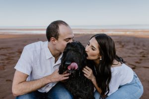 Sunset engagement session at Blomidon Provincial Park, Annapolis Valley, Nova Scotia