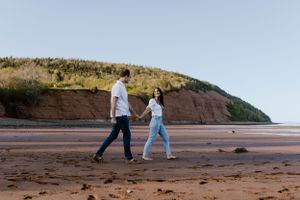Engagement session at Blomidon Provincial Park, Annapolis Valley, Nova Scotia