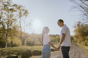 Engagement session at Blomidon Provincial Park, Annapolis Valley, Nova Scotia