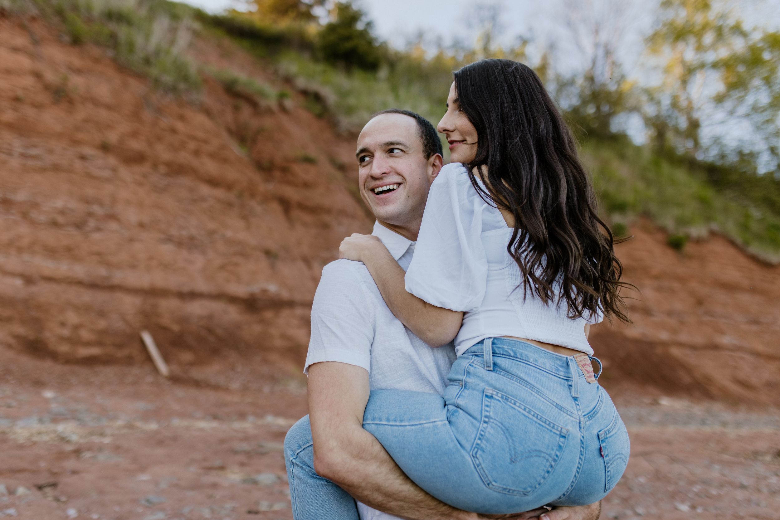 Sunset engagement session at Blomidon Provincial Park, Annapolis Valley, Nova Scotia