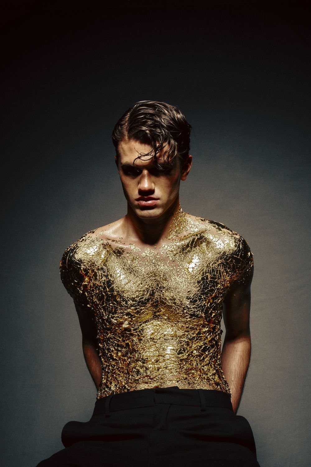 Creative Photoshoot with Gold Fashion Photographer in Dubai Dominik Zky Photography