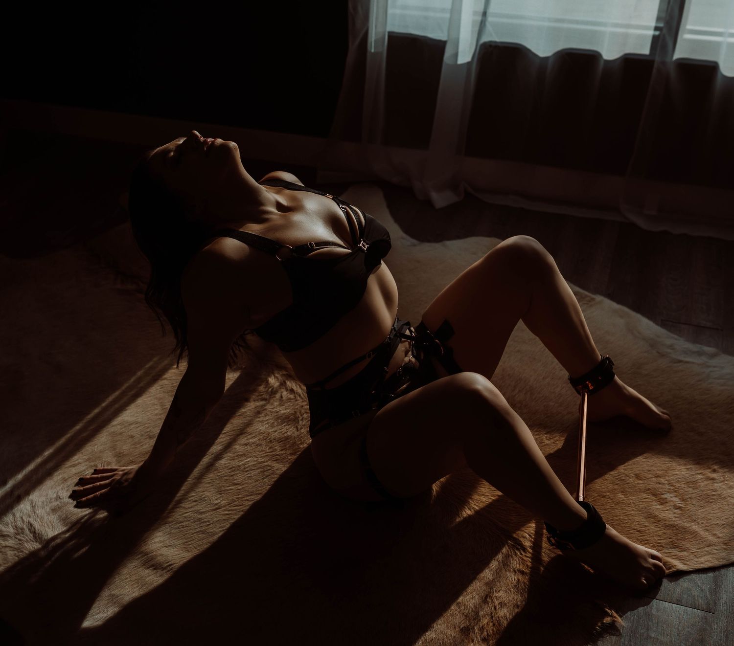beautiful sunlit boudoir photography in Wisconsin