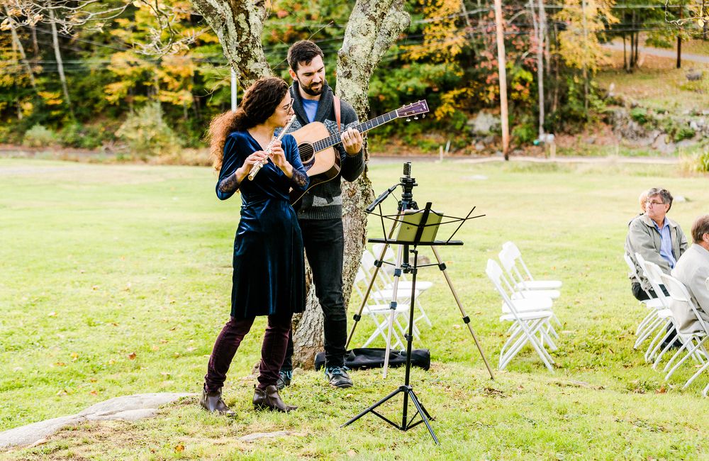 intimate wedding outdoors