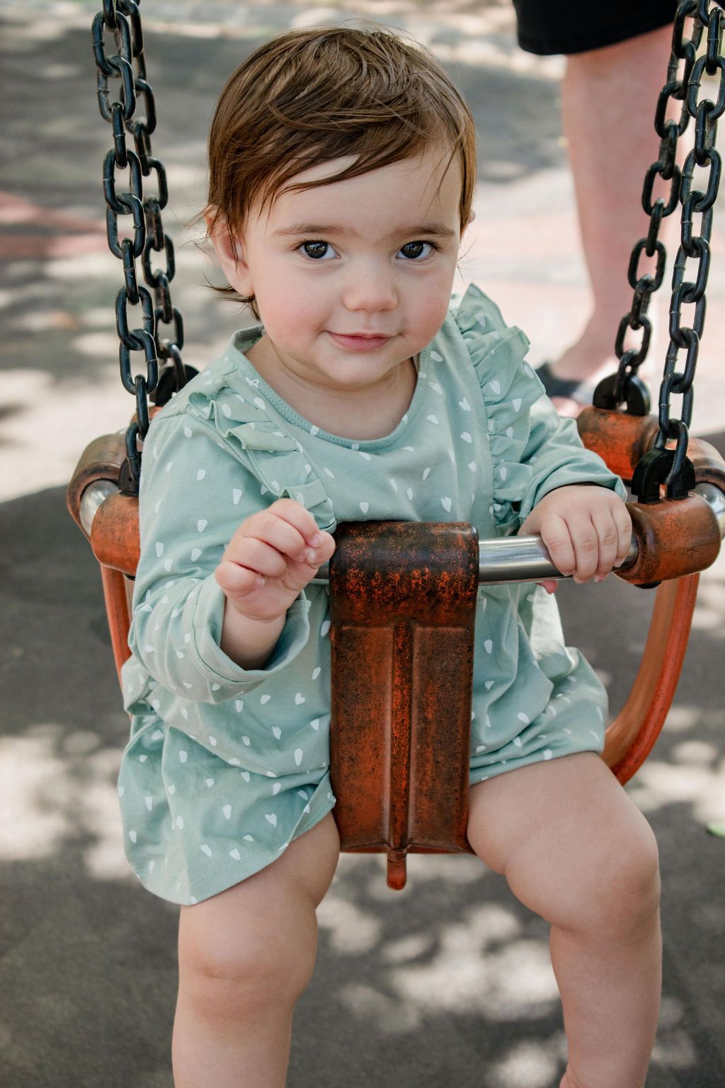 Girl celebrating first birthday party