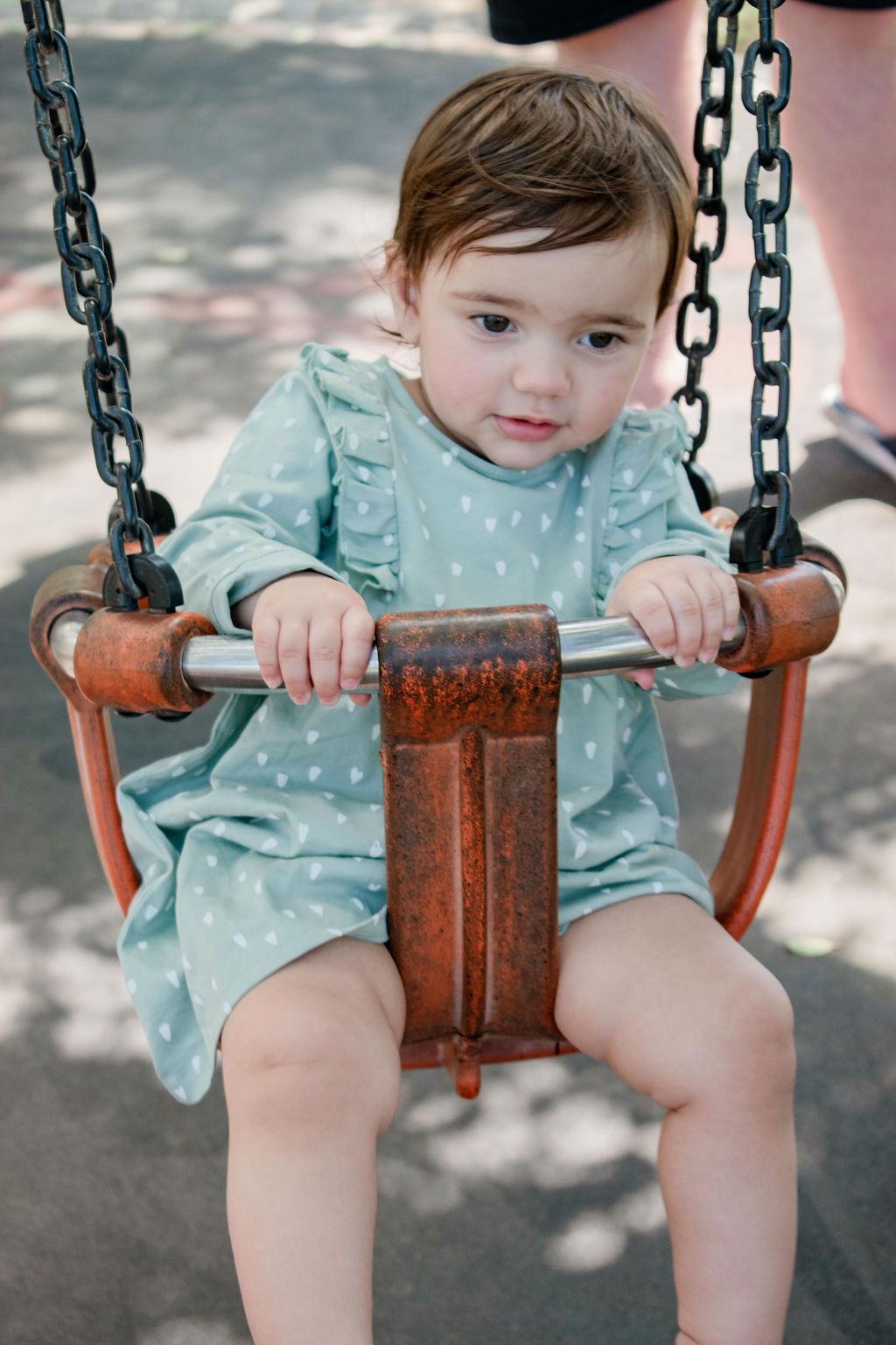 Girl celebrating first birthday party