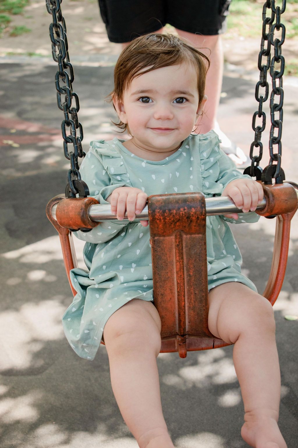 Girl celebrating first birthday party