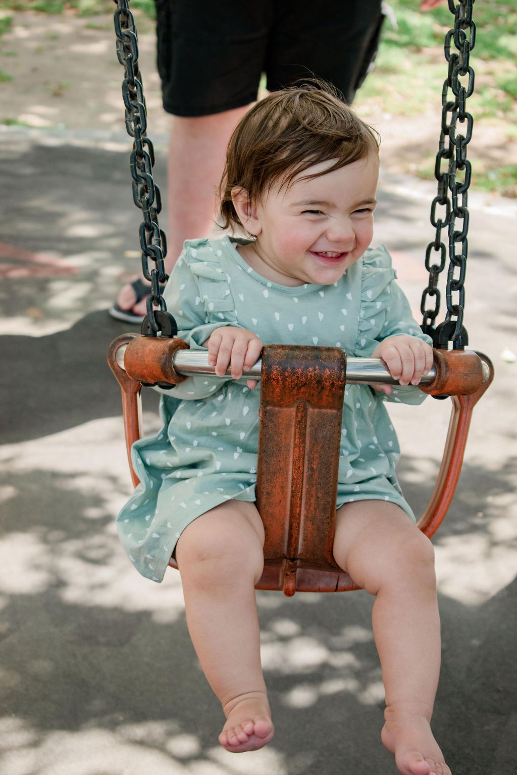 Girl celebrating first birthday party