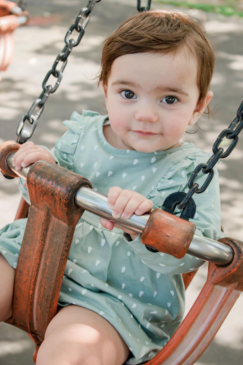 Girl celebrating first birthday party