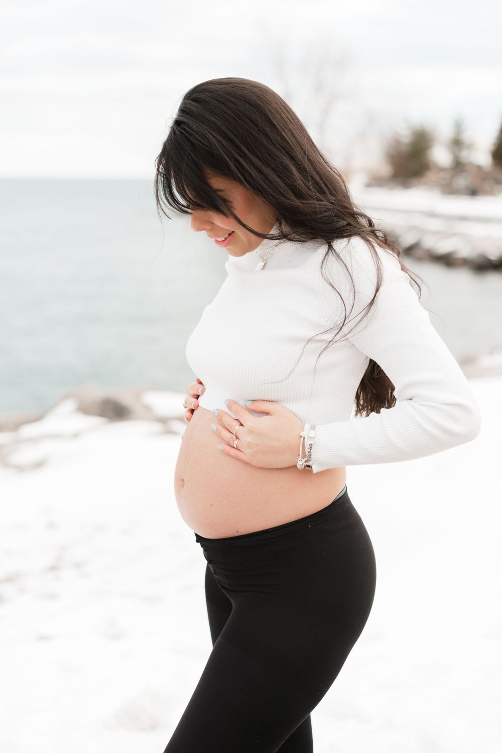 Winter Maternity Photography Ontario Place
