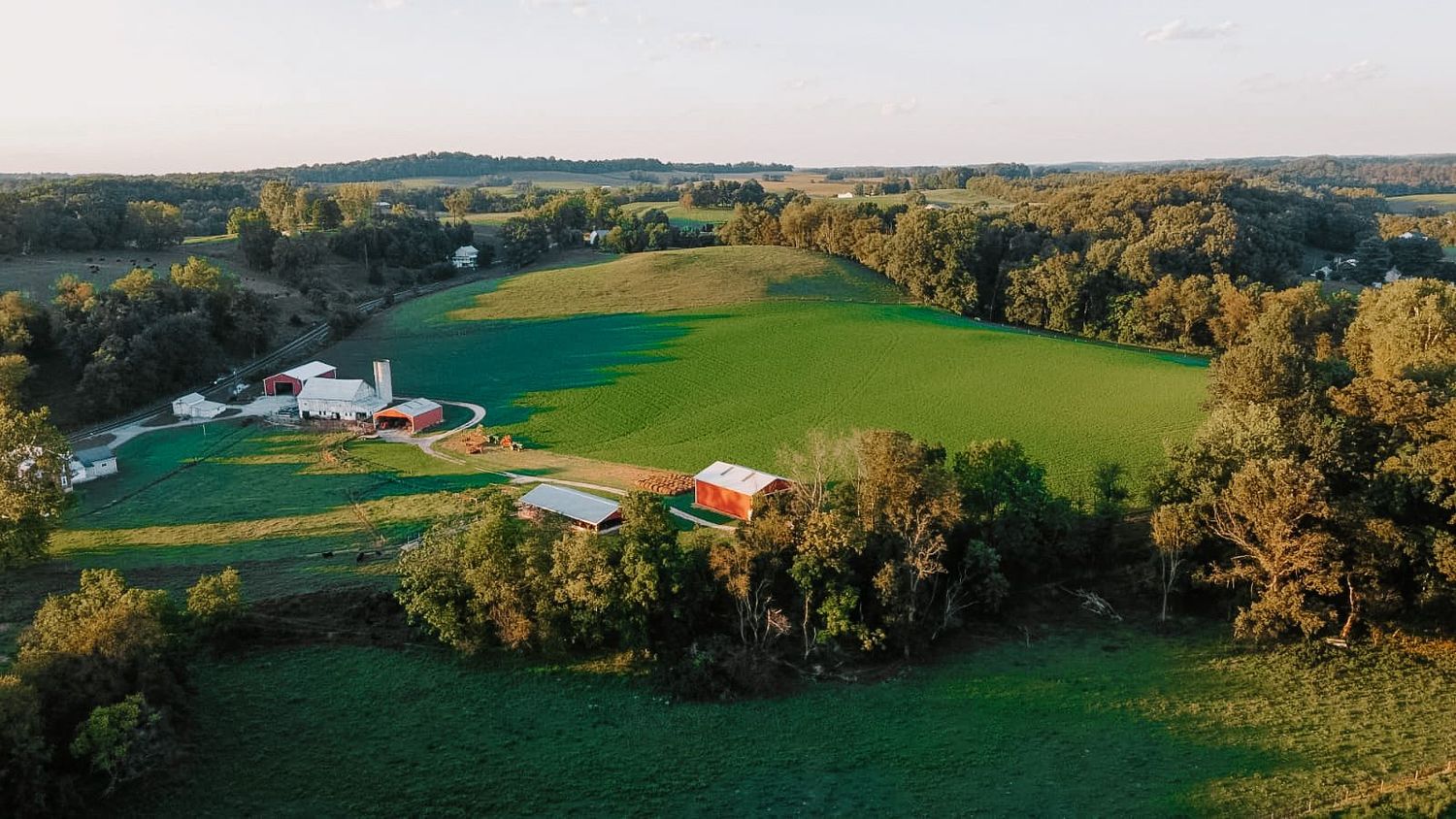 country aerial photo