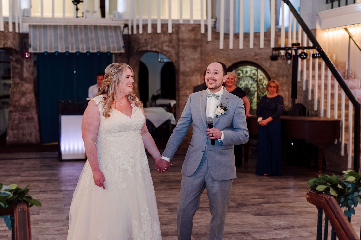 Groom giving a speech.