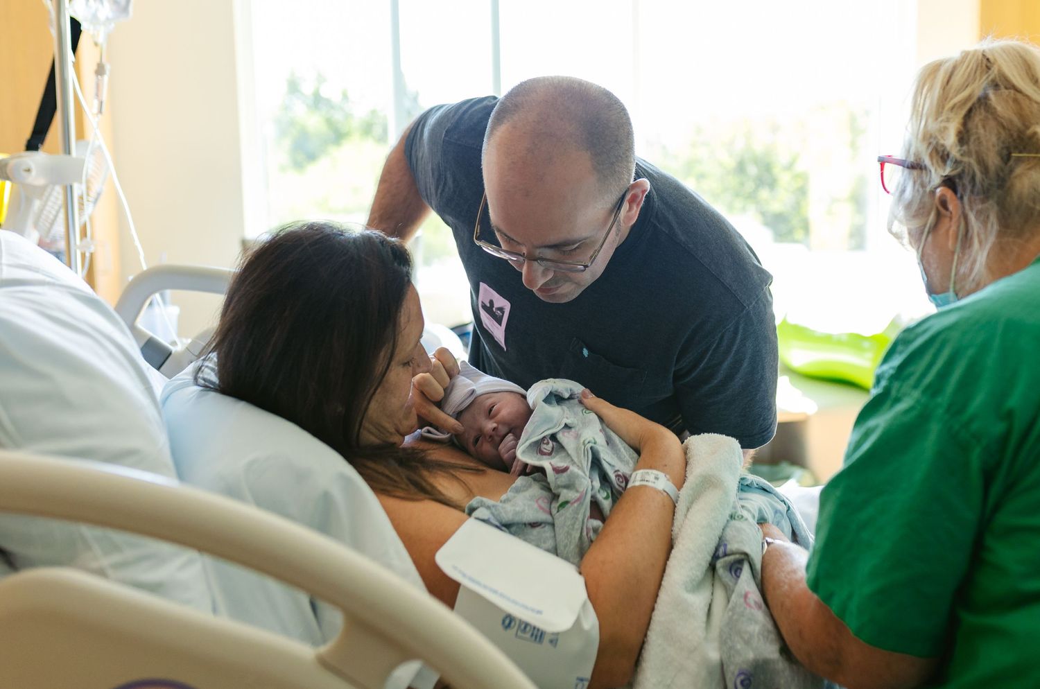 A birth image. Greenville SC newborn photographer, Easley, SC newborn photographer, Upstate SC newborn photographer