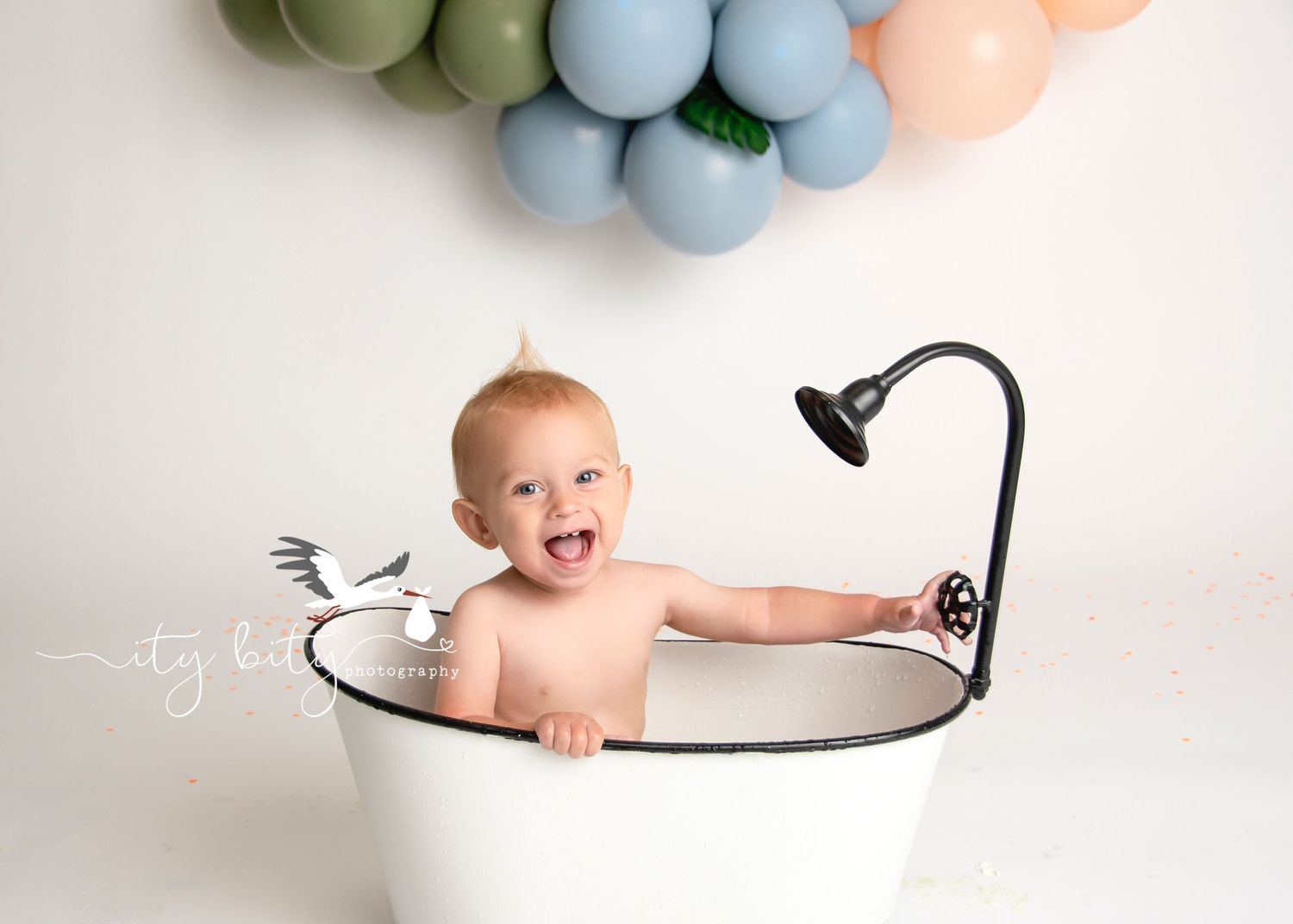 Baby One Year Cake Smash Session Avon Ohio Photographer