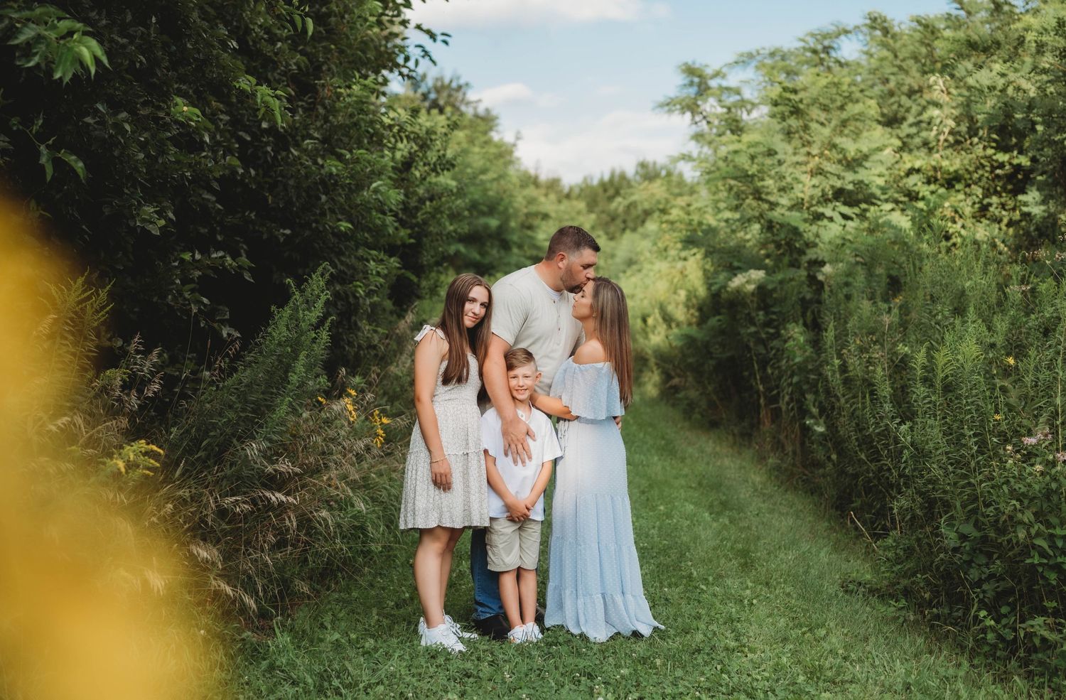 family photo, in field