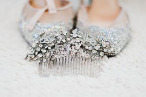 Bride and groom on their wedding day