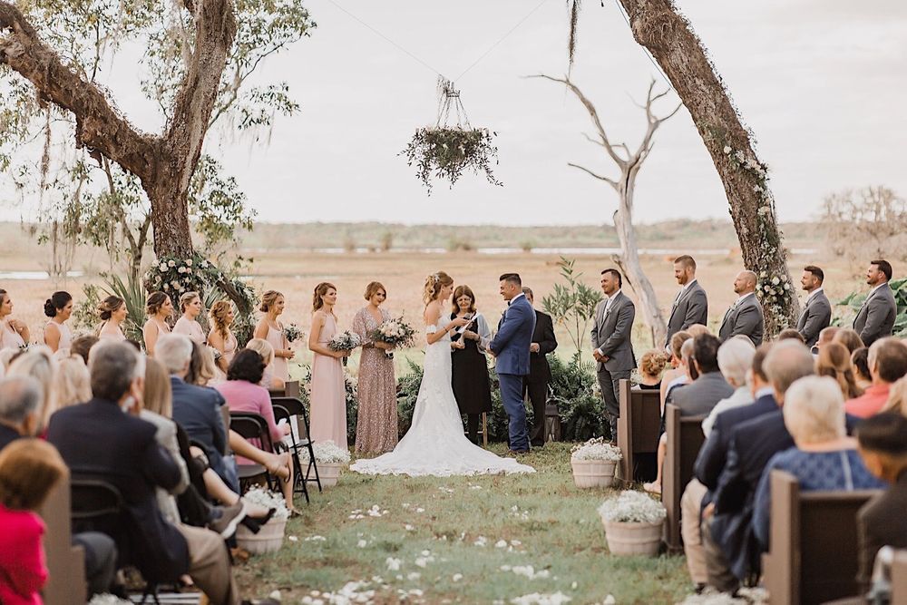 Rustic barn wedding in Myakka, Sarasota, Florida by Tampa and New England Wedding Photographer
