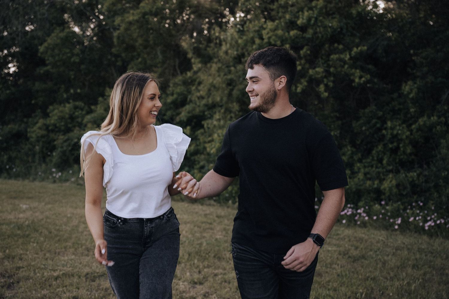 engagement photography session in The Woodlands, Tx