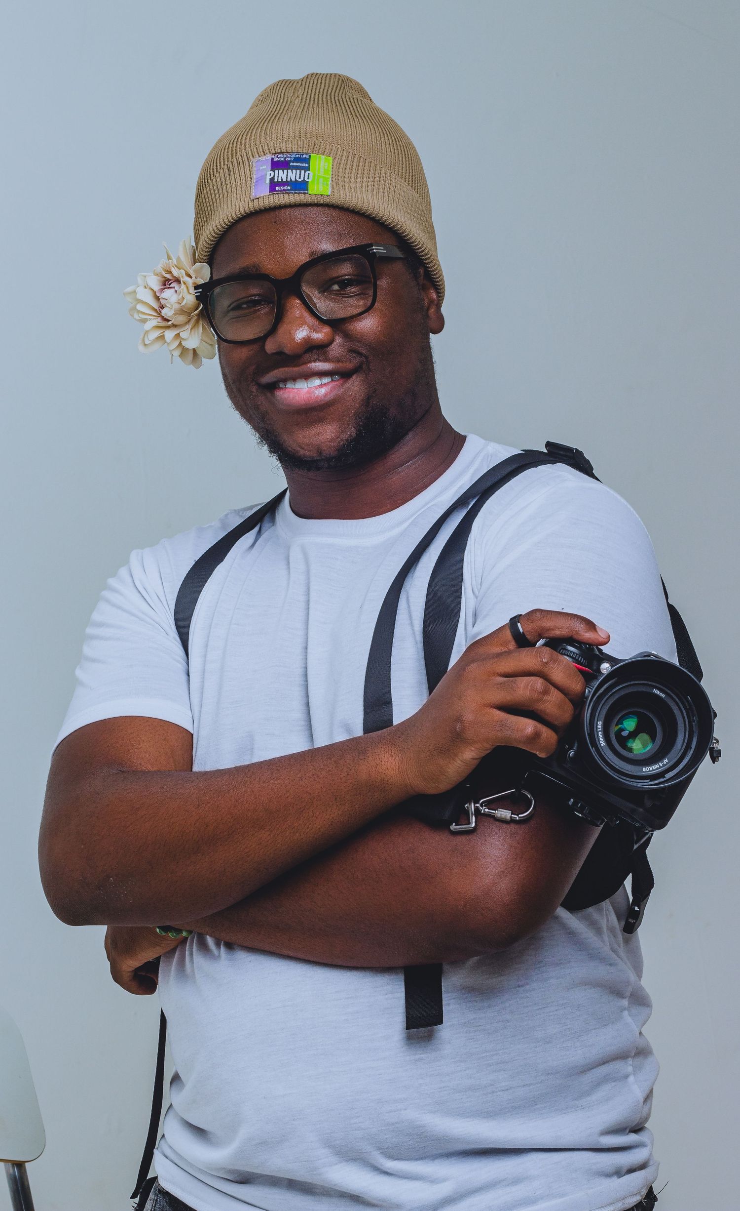 gentle man  posing for a studio portrait session