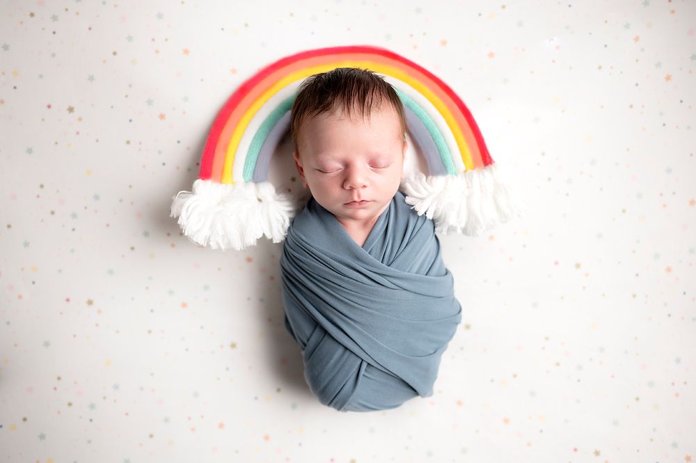 Rainbow baby photo