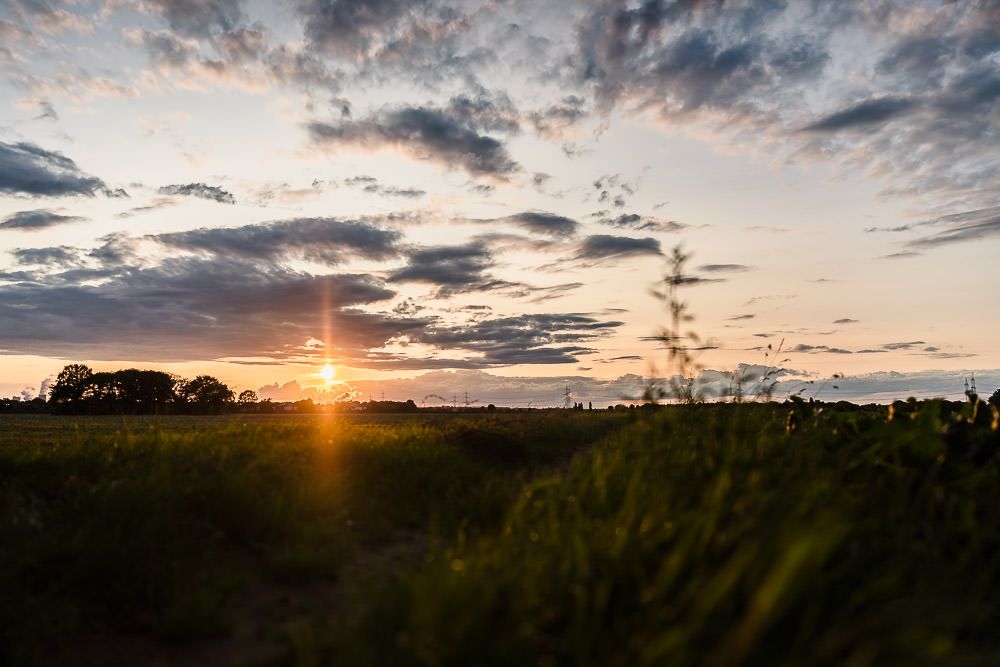 Historische Kornscheune Orr Location Brautpaarshooting Sonnenuntergang