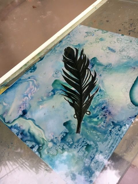 A cyanolumen by artist Logan C Thomas Barbados Photographer using cyanotype and silver gelatin