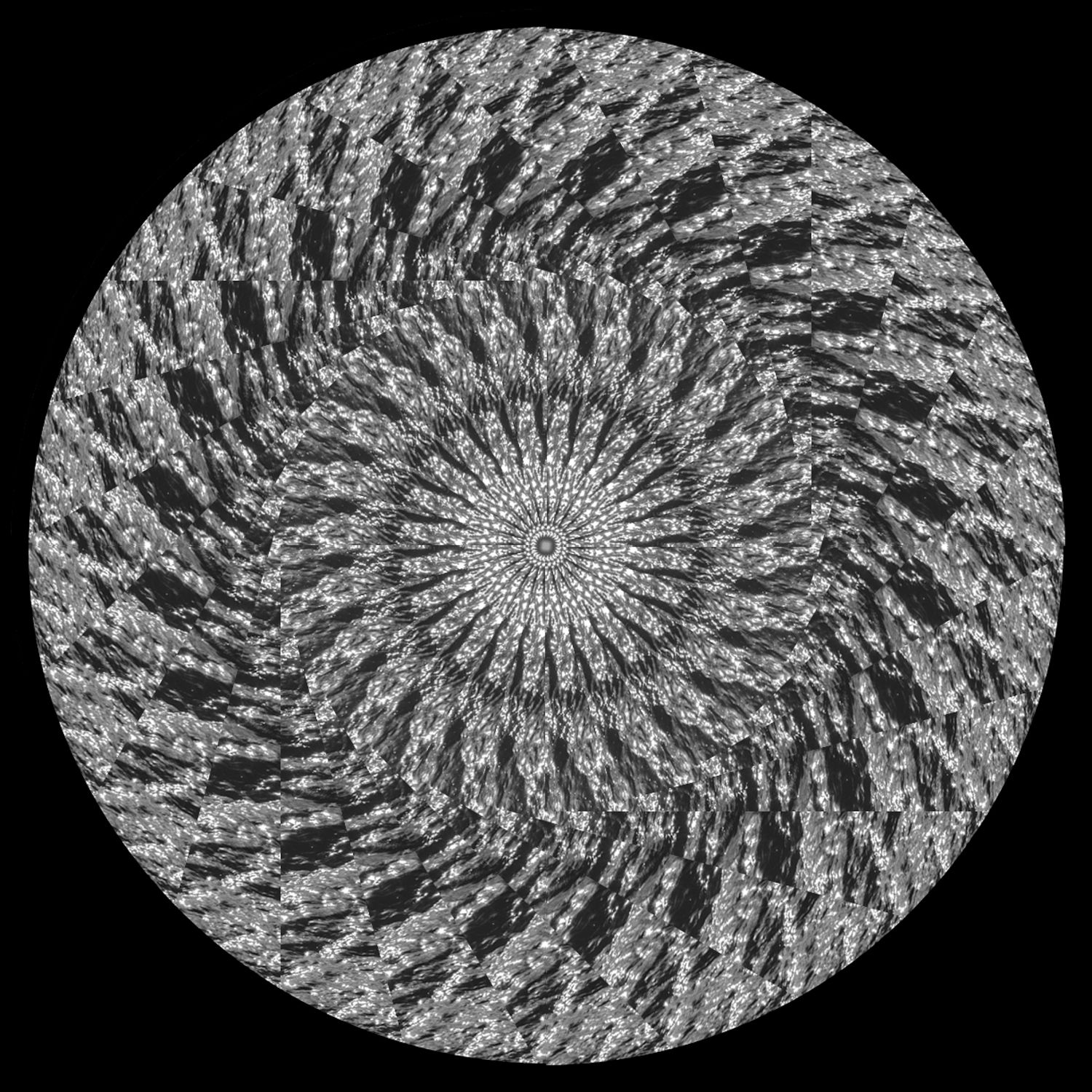 a mandala produced by Logan C Thomas Barbados photographer while he was experimenting for QP Bistro