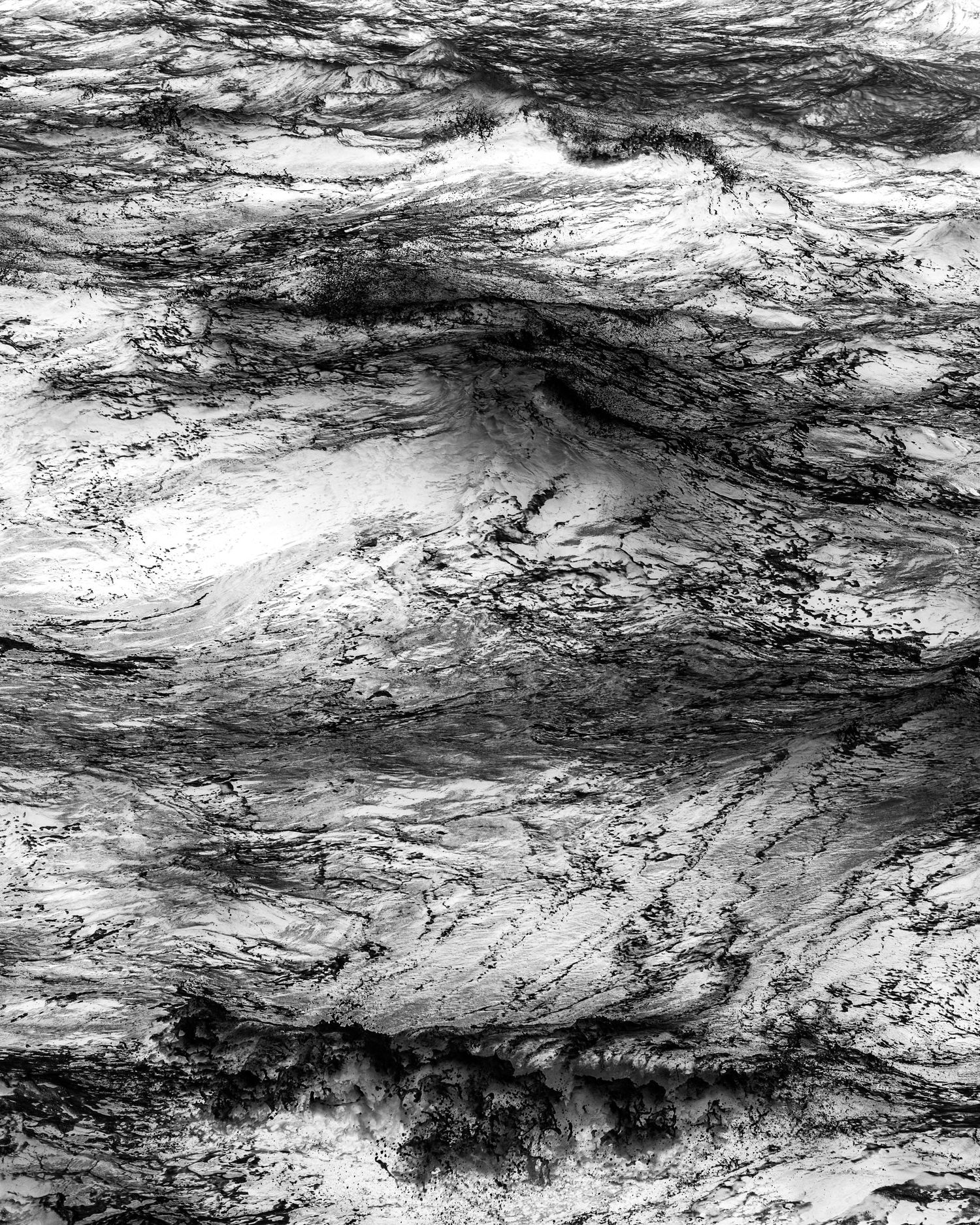a digital negative of the Atlantic Ocean by photographic artist Logan C Thomas barbados