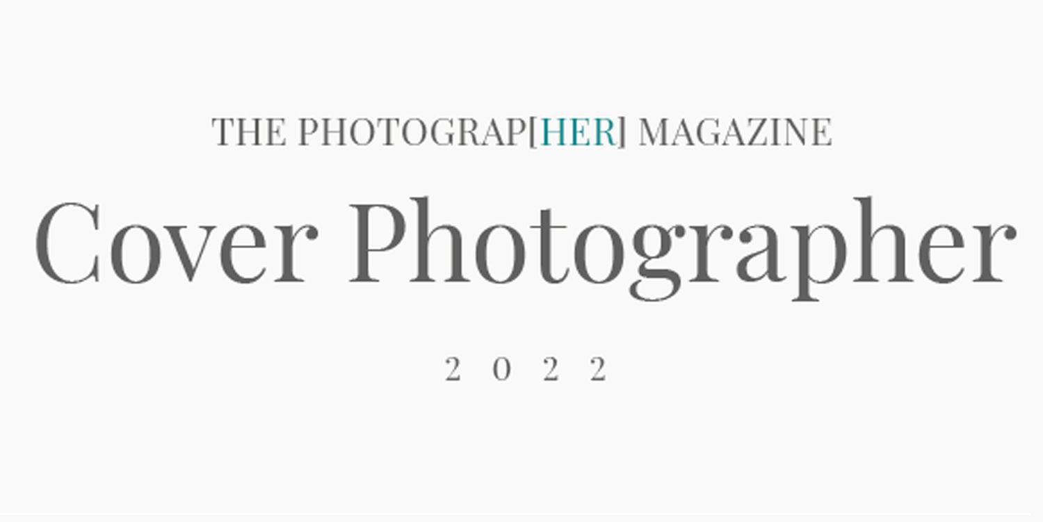 Minimalist magazine header text reading 'The Photographer Magazine' in elegant typography.