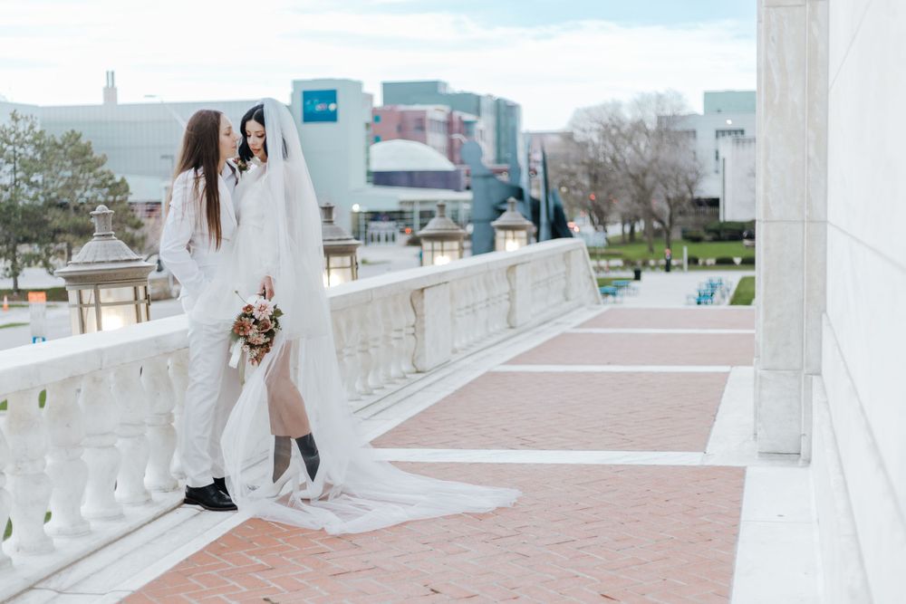 LGBT Detroit wedding elopement Juniper Woods styled