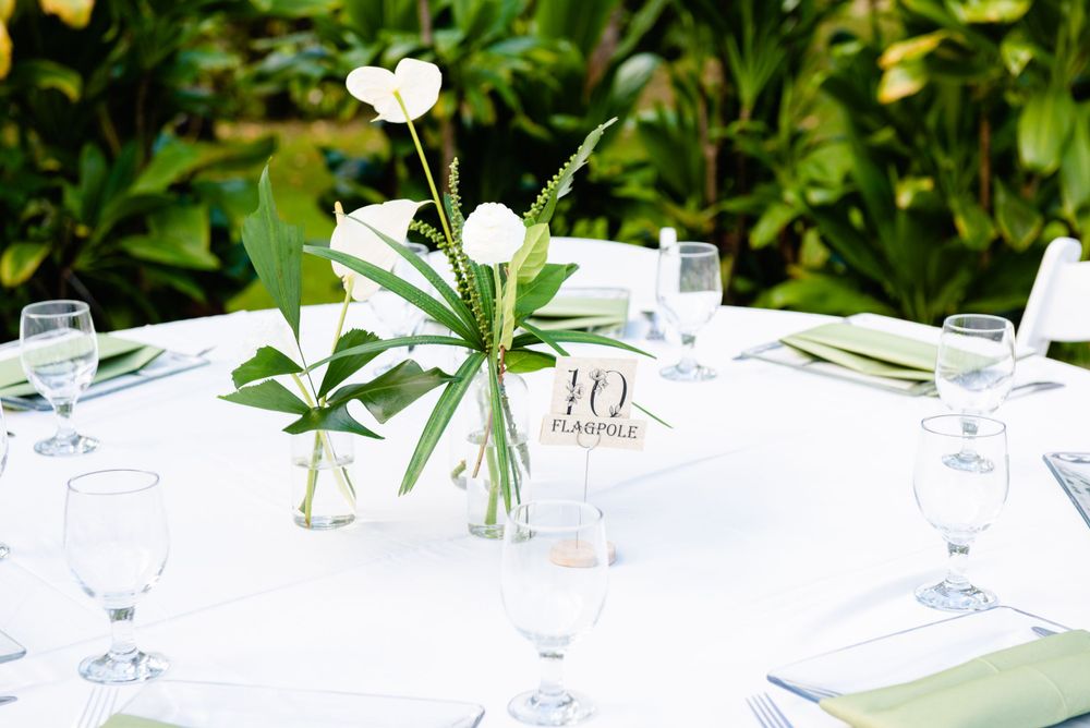 Oahu Hawaii wedding photographer capturing venue and decor details.