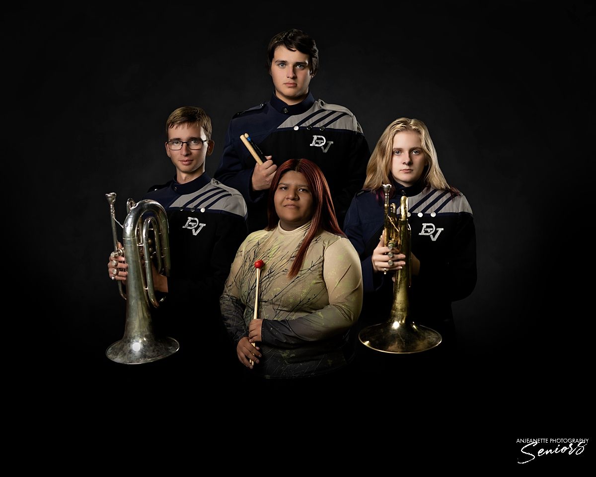 phoenix Marching Band Pictures Anjeanette Photography senior ABODA AZMBA WGAZ High School banners AZ