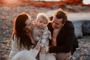 Familj på torö och busar