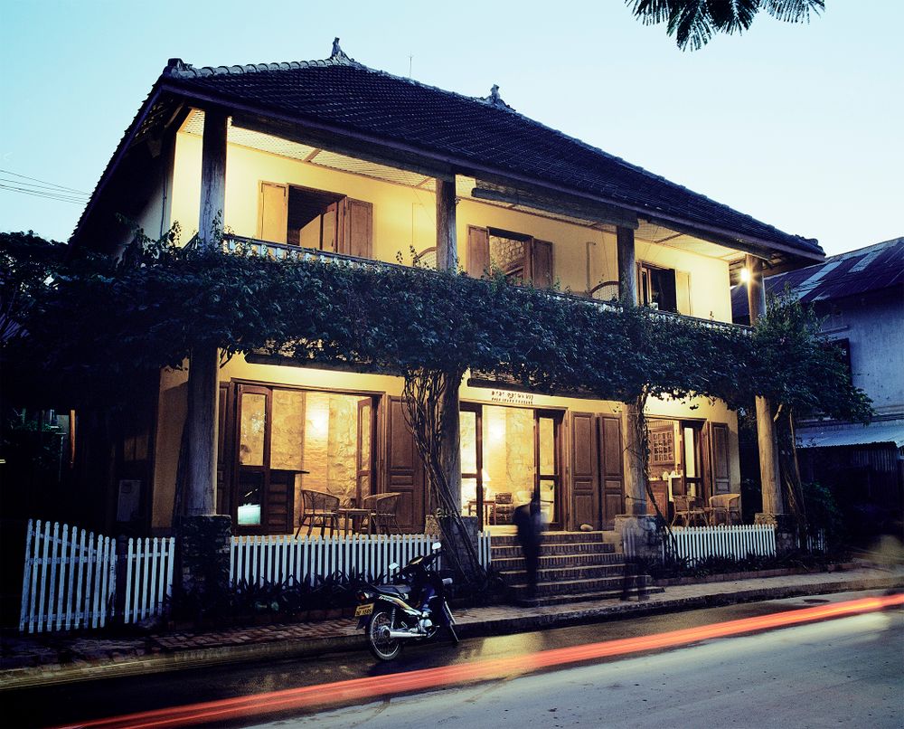 French colonial architecture, Luang Prabang, Laos. Adam West Photo.