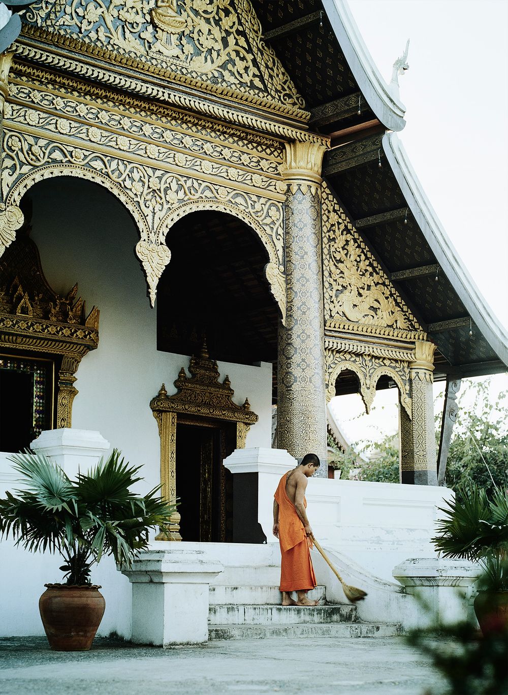 Temple facade, Luang Prabang, Laos. Adam West Photo.