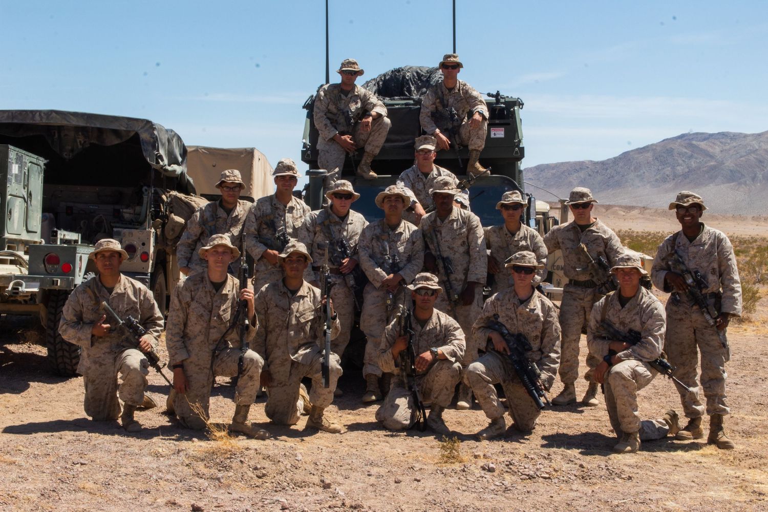 group of marines in the field