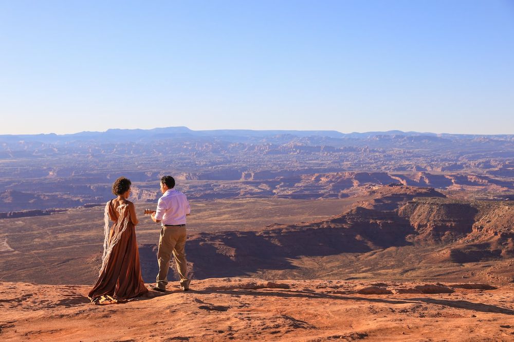 canyon lands elopement in utah
