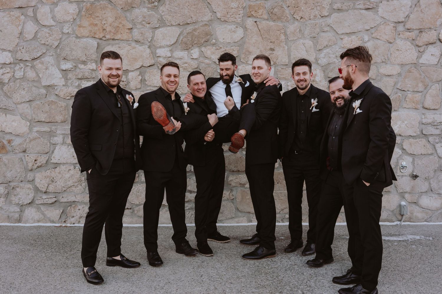 Image of groomsmen and groom.