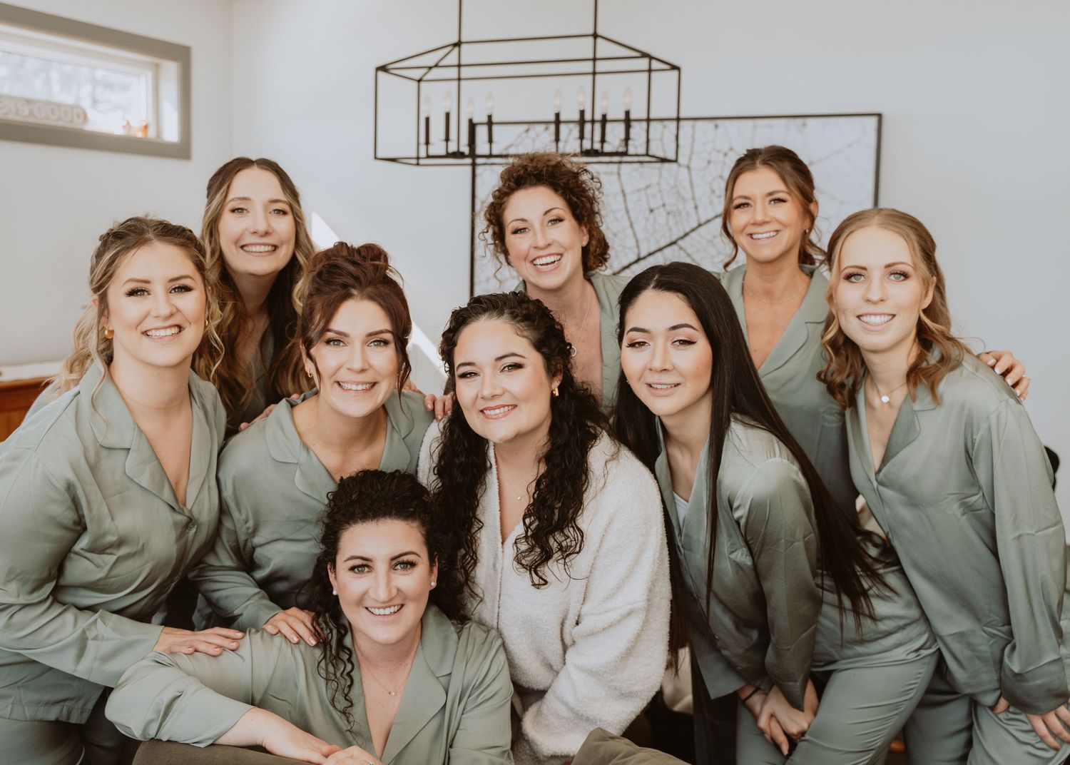 Image of bridesmaids and bride.