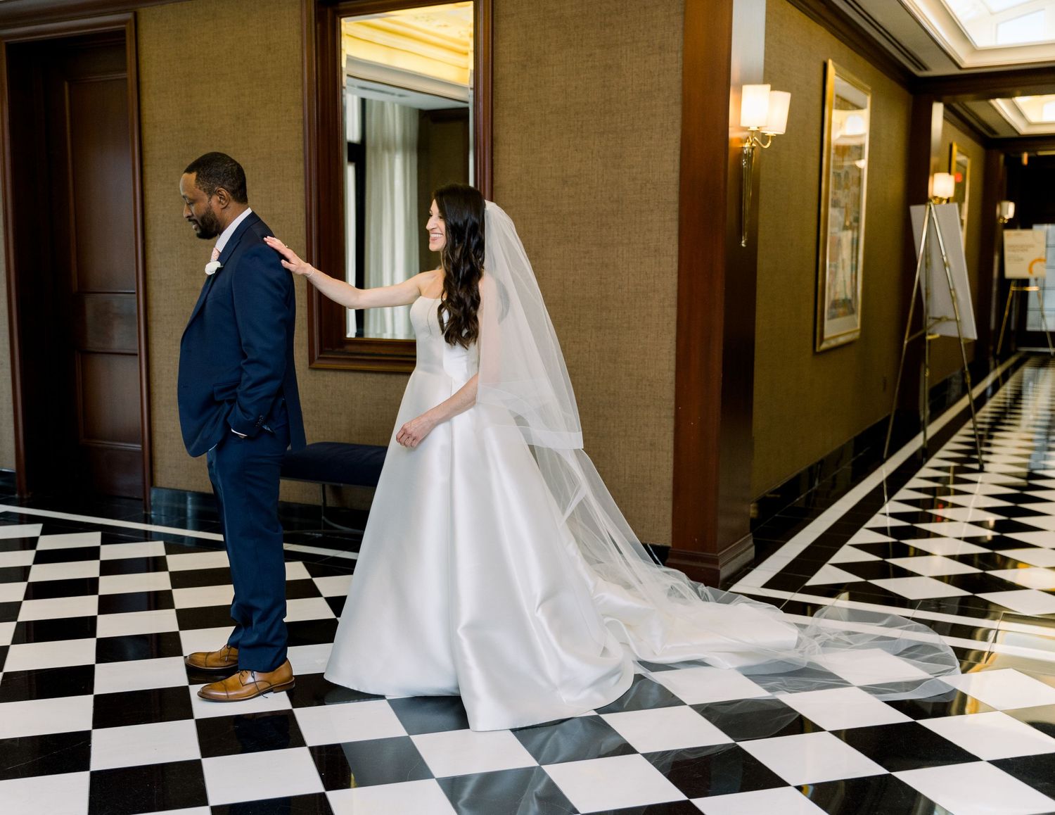 Wedding First Look in Boston