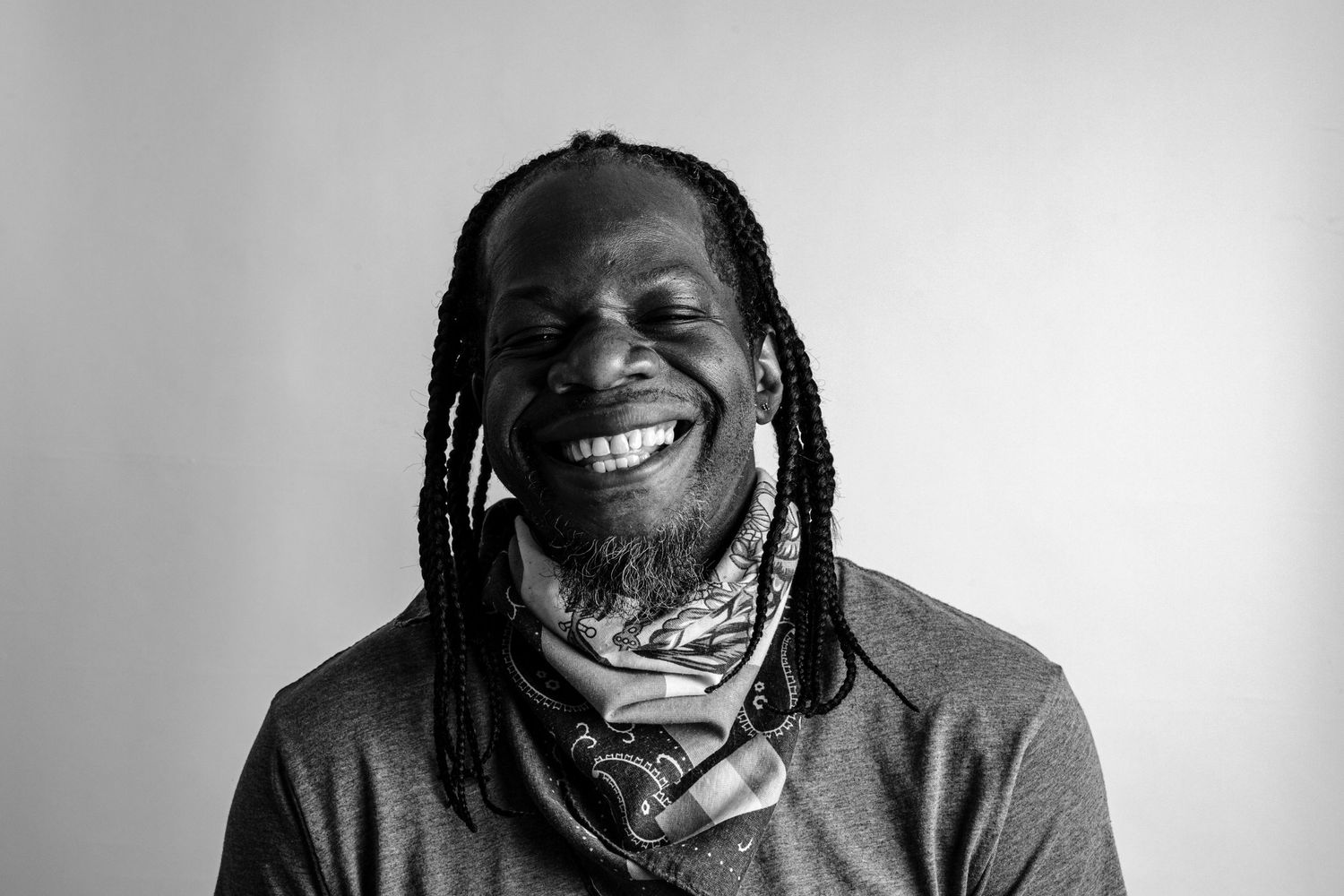 self-portrait by David D. Pistol "Long Hair Don't Care"